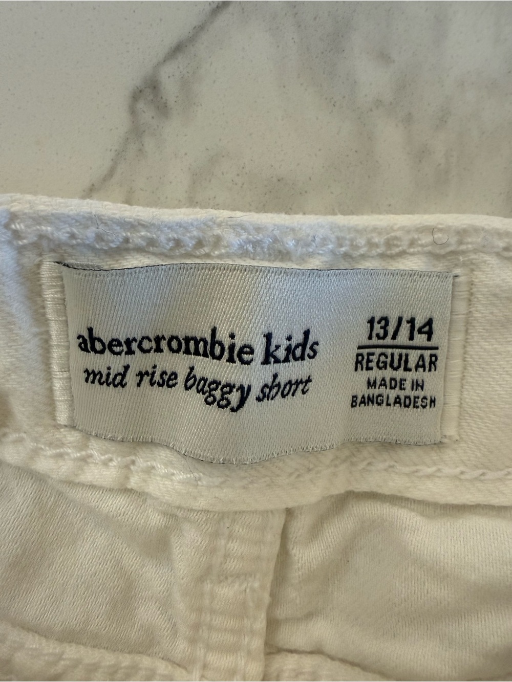 abercrombie kids White Cotton Shorts - Picture 3 of 5
